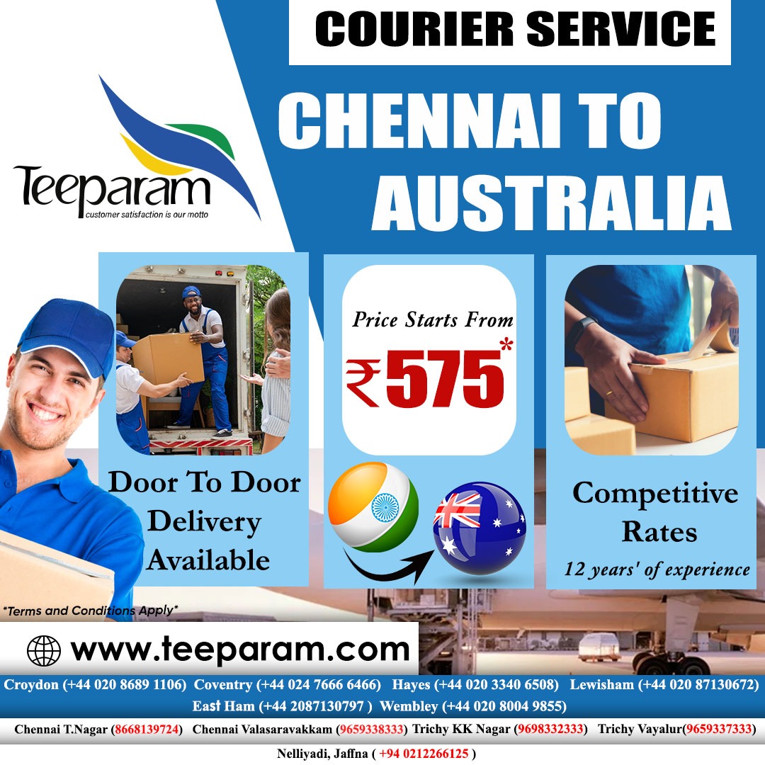 rates for sending parcel from India to Australia