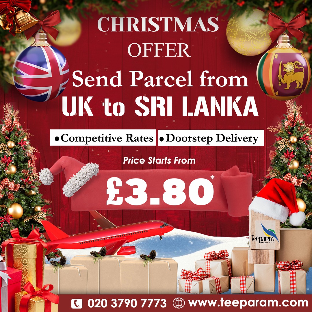 Send parcels from UK to Sri Lanka at competitive rates