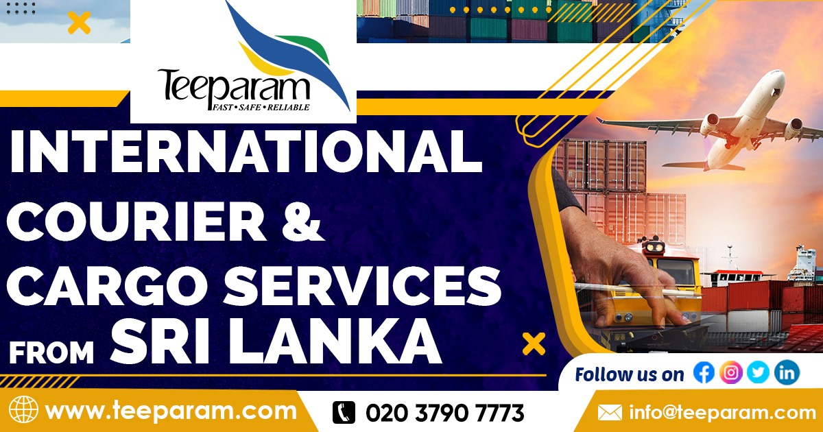 You can send parcels worldwide from Sri Lanka through Teeparam