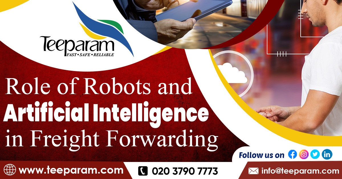 Illustration on robotics and artifical intelligence in freight forwarding