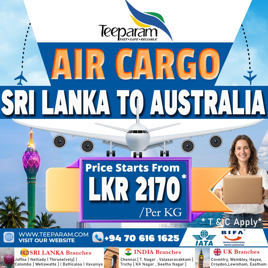 Send parcels from Sri Lanka to Australia