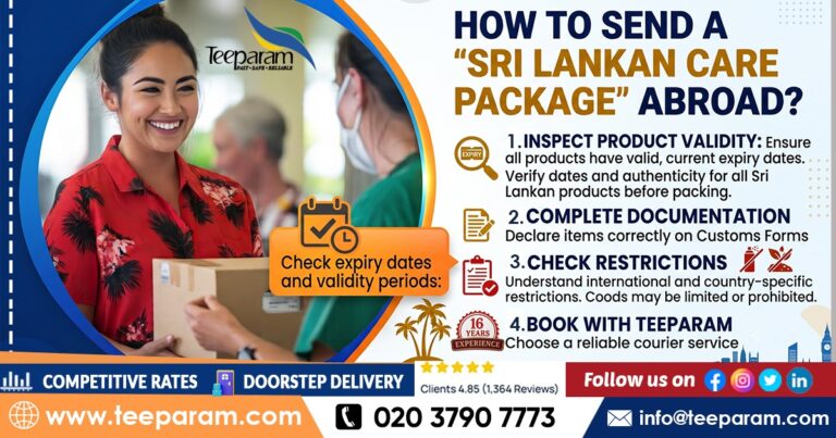 Send a Sri Lankan care packages abroad with Teeparam